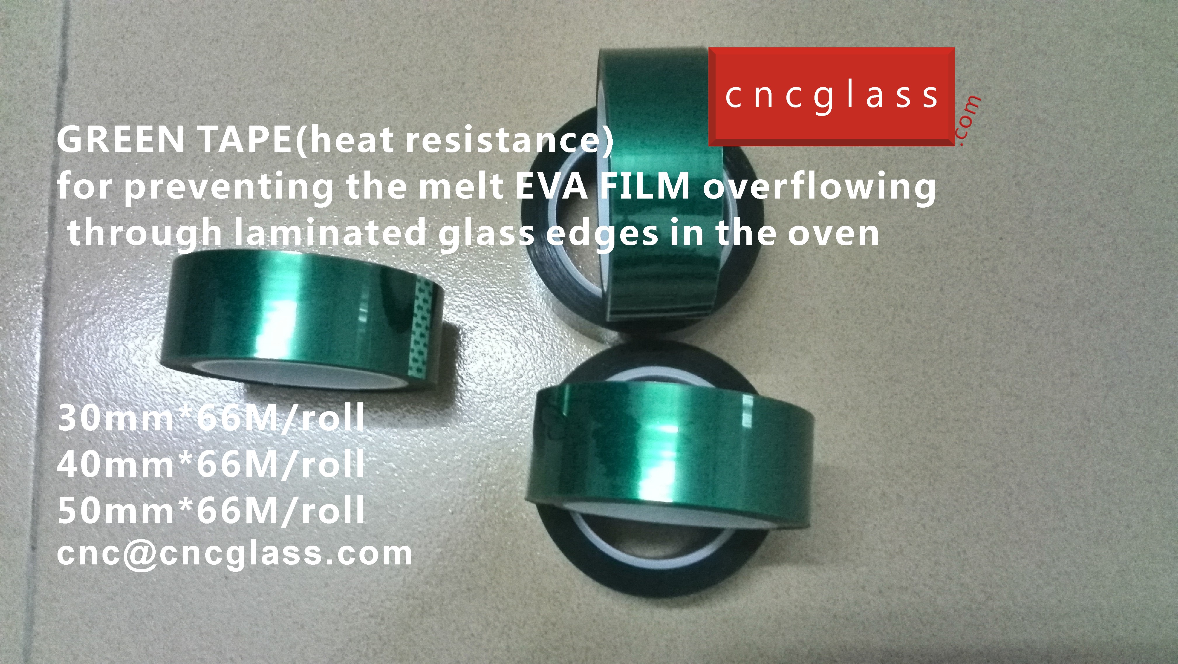 06 HOW TO USE GREEN TAPE(HEAT RESISTANCE) IN EVA FILM GLASS LAMINATING GLAZING