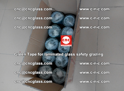 Green Tape for laminated glass safety glazing, EVA FILM, PVB FILM, SGP INTERLAYER (75)