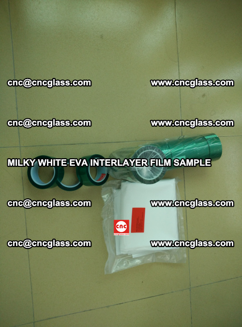 EVA FILM SAMPLE, MILKY WHITE, FOR SAFETY GLAZING, EVAVISION (18)
