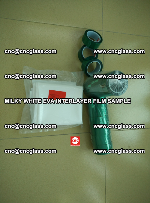 EVA FILM SAMPLE, MILKY WHITE, FOR SAFETY GLAZING, EVAVISION (3)