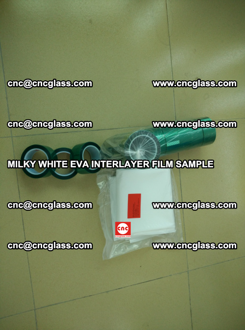 EVA FILM SAMPLE, MILKY WHITE, FOR SAFETY GLAZING, EVAVISION (9)