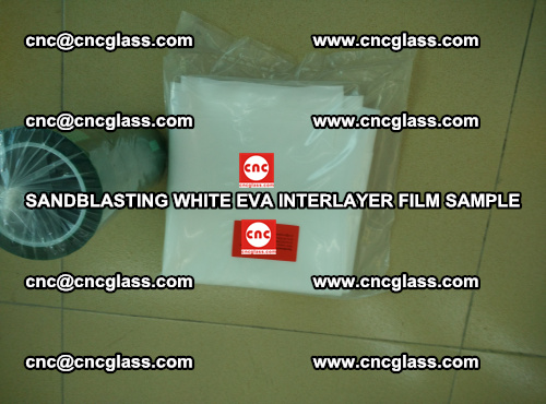 Sandblasting White EVA INTERLAYER FILM sample, EVAVISION (52)