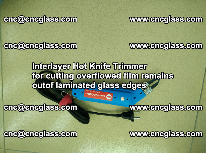 Interlayer Thermal Cutter for trimming overflowed glass interlayer glues after safety glazing (5)