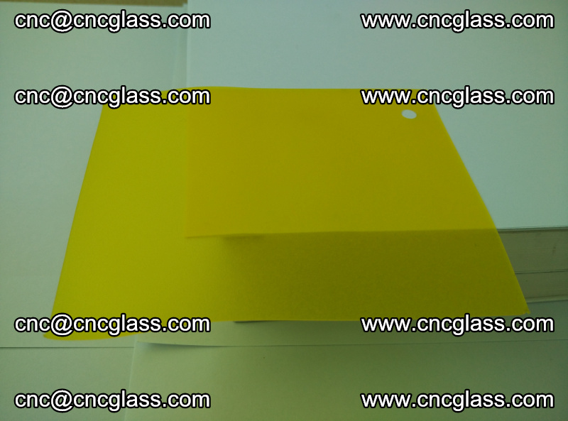 Eva glass laminating interlayer film foil (clear lemon yellow eva) (12)