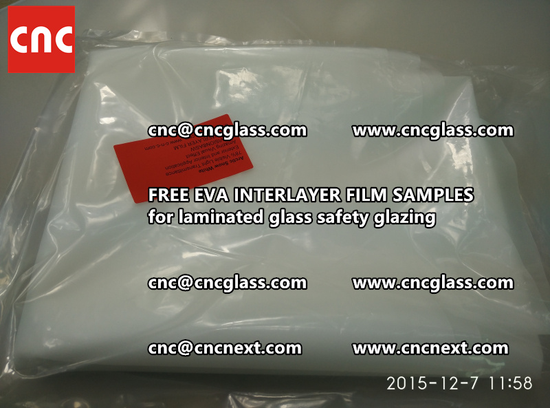 CROSS LINKED EVA GLASS INTERLAYER samples for laminated glass safety glazing test (1)