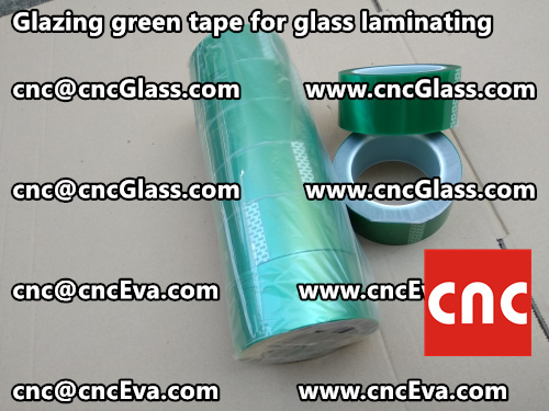 Green tape for safety glazing (4)
