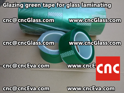 Green tape for safety glazing (5)